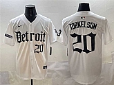 Men's Detroit Tigers #20 Spencer Torkelson White Motor Gothic Edition Vapor Premier Limited Stitched Jersey,baseball caps,new era cap wholesale,wholesale hats